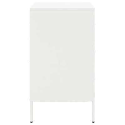 Nachtkastjes 2 st 36x39x68 cm staal wit