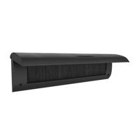 Door-line Door-line kunststof binnenbrievenbus met borstel en klep - zwart - thumbnail