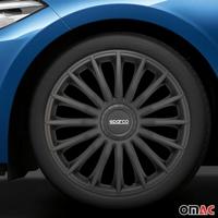 4-Delige Sparco Wieldoppenset Treviso 14-inch zwart SP1492BK - thumbnail