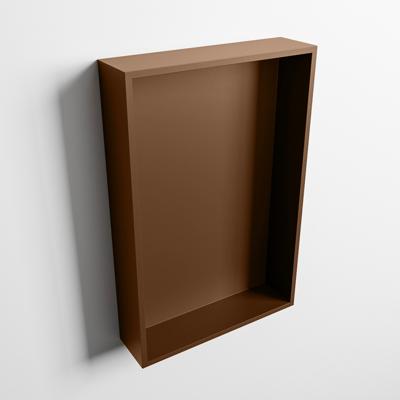 MONDIAZ EASY Nis 44,5x29,5cm in solid surface kleur Rust | Rust. 1 vak geschikt voor in- of opbouw