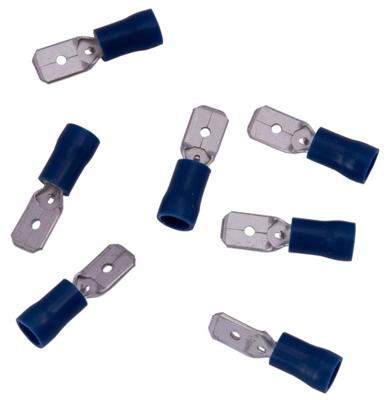 Dresselhaus platte stekkers blade terminal, insulated 6.3x0.8mm/ 1.5-2.5 qmm