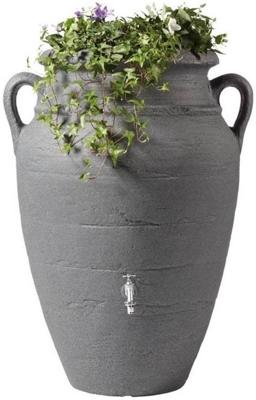 Garantia regenton amphora antraciet 360 liter met plantenbak Garantia regenton amphora antraciet 360 liter met plantenbak