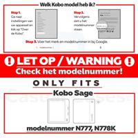 Lunso - Origami sleepcover hoes - Kobo Sage - Van Gogh Amandelbloesem - thumbnail