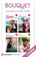Bouquet e-bundel nummers 4493 - 4496 - Michelle Smart, Lela May Wight, Lorraine Hall, Louise Fuller - ebook - thumbnail