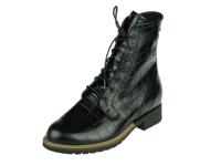 Durea Durea comfort trendy Halfhoge Dames veterboot, met rits - thumbnail