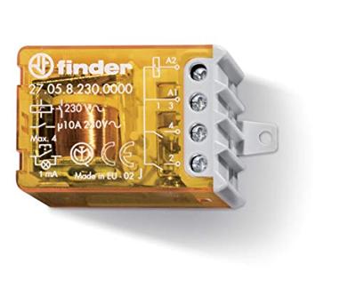 Finder 27.05.8.230.0000 Stroomstootschakelaar Inbouw 2x NO 230 V/AC 10 A 2300 VA 1 stuk(s) Finder 27.05.8.230.0000 Stroomstootschakelaar Inbouw 2x NO 230 V/AC 10 A 2300 VA 1 stuk(s)