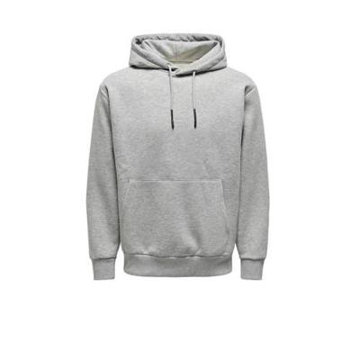 ONLY & SONS hoodie ONSCERES grijs melange