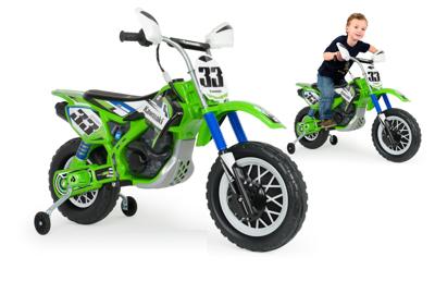 Injusa Accuvoertuig Motorfiets Cross Kawasaki 12 V 115 Cm Groen Injusa Accuvoertuig Motorfiets Cross Kawasaki 12 V 115 Cm Groen