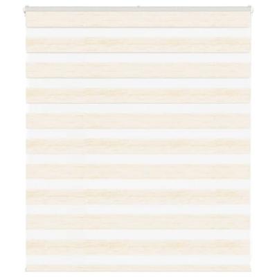 VidaXL Zebra rolgordijn 125x100 cm stofbreedte 120,9 cm marmerbeige