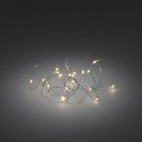 Konstsmide 1461-890 Lichtketting met batterijen Binnen werkt op batterijen Aantal lampen 40 LED Barnsteen Verlichte lengte: 3.90 m Timer - thumbnail