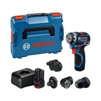 Bosch GSR 12V-32 FC schroevendraaier - Inclusief 2 x 2,0 Ah accu's - lader - diverse bits - L-BOXX - 06019N7101 - thumbnail