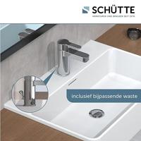 ELEPHANT ééngreepsmengkraan wastafel, chroom keramische schijven geluidsarme, verwisselbare 40 mm-cartouche flexibele metalen aansluitslangen 350 mm volgens DVGW/KTW-A 1 ¼" (Ø ca. 4 cm) druk - thumbnail