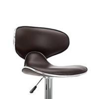 Barstoelen 2 st kunstleer bruin - thumbnail