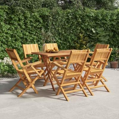 Tuinstoelen inklapbaar 6 st 55x61x90 cm massief teakhout