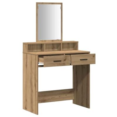 Kaptafel met lade Artisan Eiken 79 x 41 x 140 cm Bewerkt hout - thumbnail