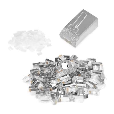 Digitus AK-219603-100 Digitus CAT 6 modulaire stekker voor ronde kabel - 100 stuks AK-219603-100 RJ45, stekker Aantal polen (sensoren) 8 Zilver 100 stuk(s)