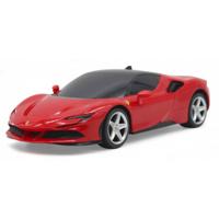JAMARA RC auto Ferrari SF90 Stradale 16,5 cm rood 2 delig - thumbnail