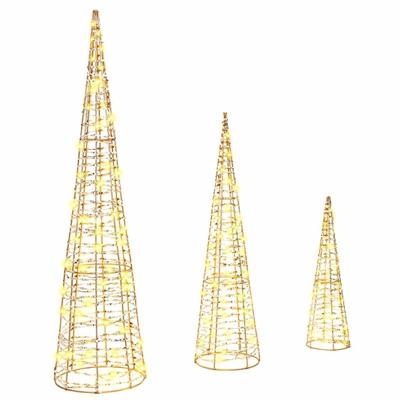 Kerstboom met 90 LED 3 pcs Warmwit 40 cm 60 cm 80 cm PET Kerstboom met 90 LED 3 pcs Warmwit 40 cm 60 cm 80 cm PET