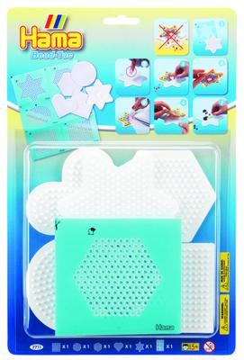 Hama bead-tac strijkkralenbordjes, 5st.