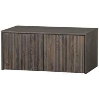 WOOOD Kistbank 'New Gravure' Essenhout, kleur Espresso - thumbnail