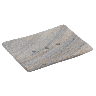 Zeephouder zandsteen grijs - 11x8x2 cm - 220 g (4 stuks) - S Zeephouder zandsteen grijs - 11x8x2 cm - 220 g (4 stuks) - S