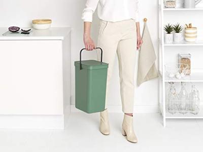Brabantia Sort & Go afvalemmer 16 liter fir green - thumbnail