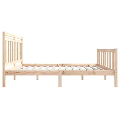 Bedframe massief hout 135x190 cm - thumbnail
