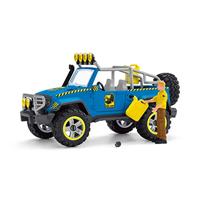 Schleich dinosaurs off-road voertuig met dino wachtpost 41464 - thumbnail