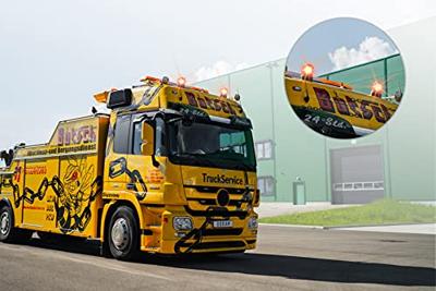 Osram Automotive Light Signal Halogen Beacon Light RBL101 Zwaailicht 24 V werkt op boordnet Schroefmontage Oranje