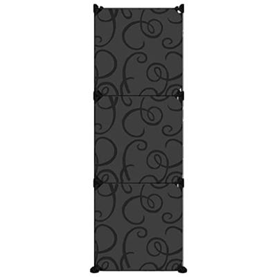 Schoenenrek 84,5x31x93,5 cm polypropeen zwart Schoenenrek 84,5x31x93,5 cm polypropeen zwart