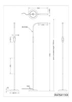 Trio LeeslampToro wit 145cm - R47641101 - thumbnail