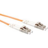 ACT 3 meter LSZH Multimode 62.5/125 OM1 glasvezel patchkabel duplex met LC connectoren - thumbnail