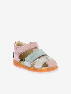 Baby sandalen van leer Bazar KICKERS® rozen