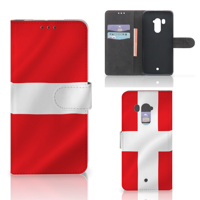 HTC U11 Plus Bookstyle Case Denemarken - thumbnail