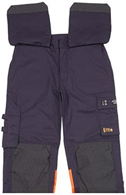 Blåkläder Multinorm inherent werkbroek 14891513 | Marineblauw/Oranje | Maat 64 - 7330509720660