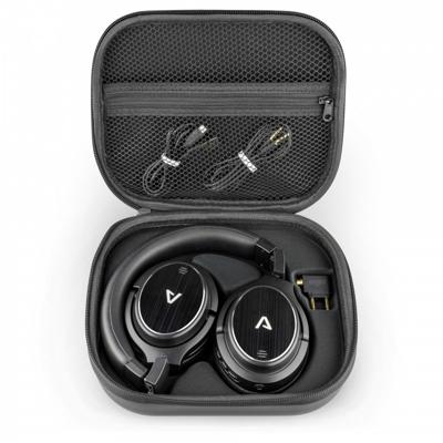 LAMAX NoiseComfort ANC Draadloze hoofdtelefoon met actieve geluidsisolatie (ANC), Bluetooth 5.0, USB-C, bediening 50 uur, reiskoffers en vliegtuigadapter in de verpakking, metalen constructie
