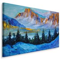Schilderij - Colorado Rockies, USA, Premium Print op Canvas - thumbnail