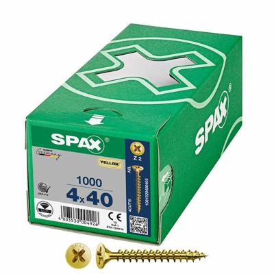 Schroefdoos SPAX Yellox Z2 Platte kop 4,0 x 40 mm 1000 Unidades