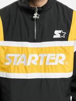 Starter / Zomerjas Half Zip Retro in zwart - thumbnail