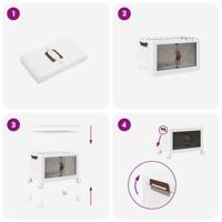 Opbergbox stapelbaar met wielen 28 L 48x29,5x33 cm - thumbnail