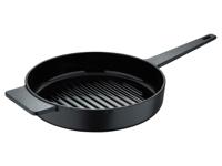 Masterpro Gietijzeren grillpan 25 cm (Zwart) - thumbnail