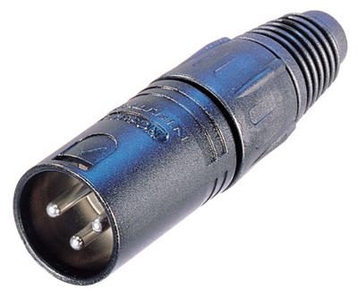Connector XLR Male Metaal Zwart