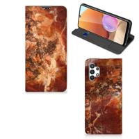 Samsung Galaxy A32 4G | A32 5G Enterprise Editie | Standcase | Marmer Bruin - thumbnail