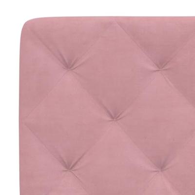 Bed met matras fluweel roze 90x200 cm Bed met matras fluweel roze 90x200 cm