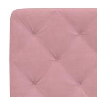 Bed met matras fluweel roze 90x200 cm - thumbnail