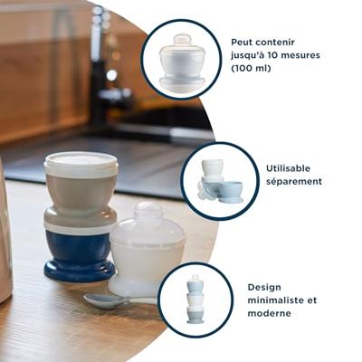 Melktransportcontainer - THERMOBABY - Met deksels - Blauw