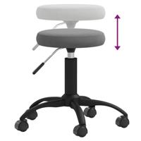 VidaXL Massagekruk fluweel donkergrijs - thumbnail