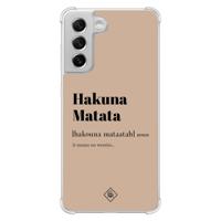 Samsung Galaxy S21 FE shockproof hoesje - Hakuna matata - thumbnail