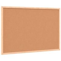 Magnetisch whiteboard met massief grenenhouten frame 60x40 cm - thumbnail