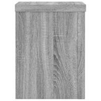 VidaXL Plantenstandaards 2 st 15x15x20 cm bewerkt hout grijs sonoma - thumbnail